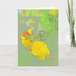 Rose, holen Sie sich Ihre Rose hier! Karte