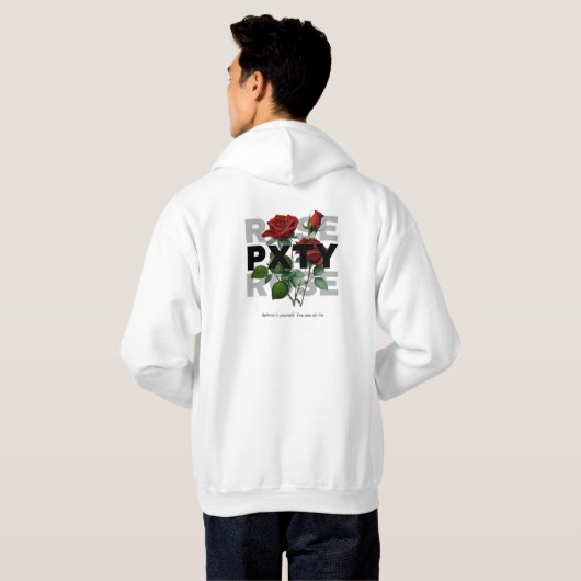Rose Hoodie (Schwarz voll)