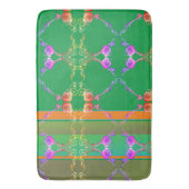 Rose hört auf Aprikose & Green Bath Mat Badematte (Vorderseite Vertikal)