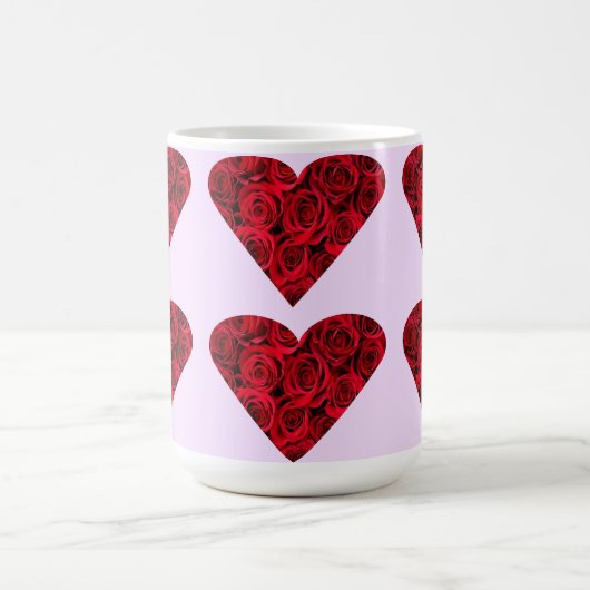 Rose hört auf Pink Cup-Tasse Kaffeetasse (Mittel)