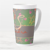 Rose hört Lila Moss Latte Tasse (Rechte Ecke)