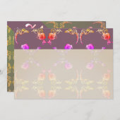 Rose hört Stationery Dankeskarte (Vorne/Hinten)