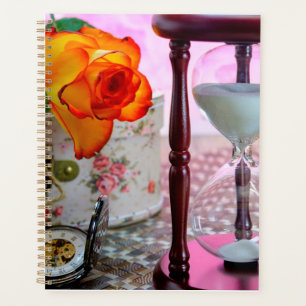 Rose, Hourglass und Taschenuhr Planer