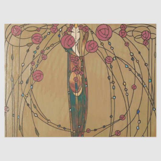 Rose House von Margaret MacDonald MacKintosh Seidenpapier (Vorderseite)