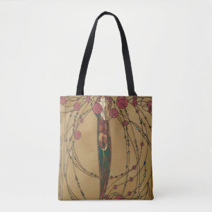 Rose House von Margaret MacDonald MacKintosh Tasche