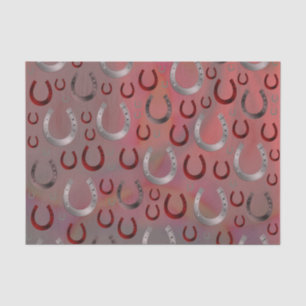 Rose, Hufeisen, Silber, Muster grau, Glück, Patter Seidenpapier