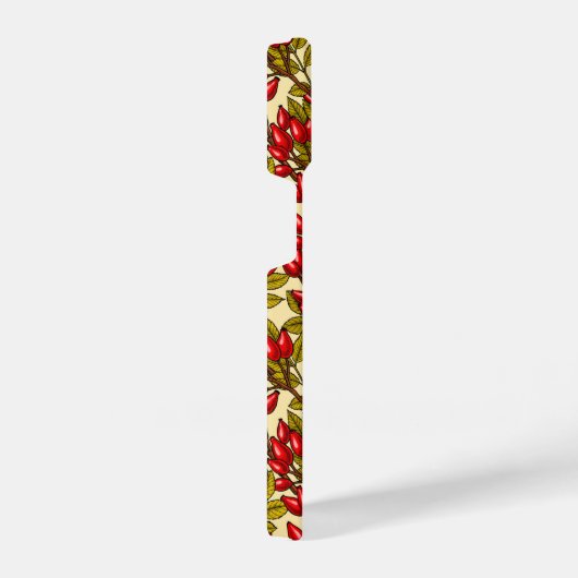 Rose Hüften, rot, grün, gelb iPhone Hülle (Rechte Seite)