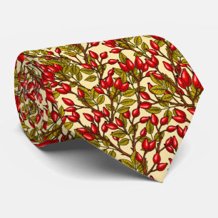 Rose Hüften, rot, grün, gelb Krawatte