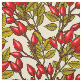 Rose Hüften, rot, grün, gelb Stoff (Muster)