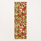 Rose Hüften, rot, grün, gelb Yogamatte (Vorderseite)