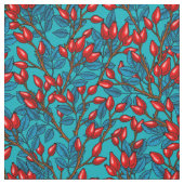 Rose Hüften, rot und blau Stoff (Muster)
