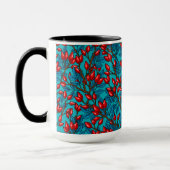 Rose Hüften, rot und blau Tasse (Links)