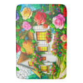 Rose Hütte Badematte (Vorderseite Vertikal)