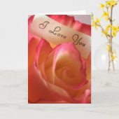 ROSE I LIEBE KARTE (Gelbe Blume)