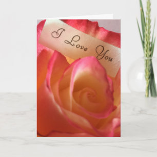Rose ich liebe dich karte