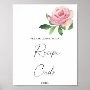 Rose - Ihre Rezeptkarte hier Poster