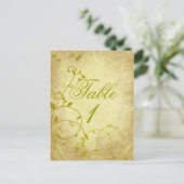Rose II Vintage Tischnummer Reben (Stehend Vorderseite)