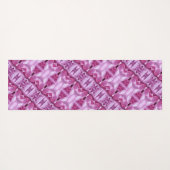 Rose Ikat 2 Yogamatte (Rückseite (Horizontal))