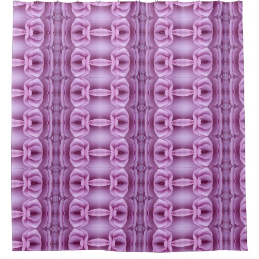 Rose Ikat 4 Duschvorhang (Vorderseite)