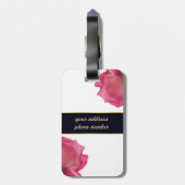 Rose. Illustration Gepäckanhänger (Rückseite vertikal)