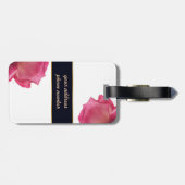 Rose. Illustration Gepäckanhänger (Rückseite horizontal)