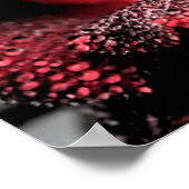 Rose im Blindposter/Drucken Poster (Ecke)