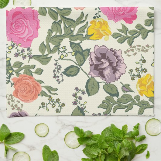 Rose im Bloom Teetuch Handtuch Handtuch (Gefaltet)