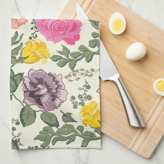 Rose im Bloom Teetuch Handtuch Handtuch (Viertel Falte)