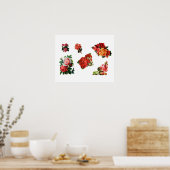 Rose im Blut Poster (Küche)