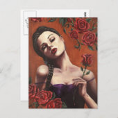 Rose im Blut - Postkarte (Vorne/Hinten)