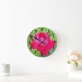 Rose im Blut Runde Wanduhr (Zuhause)
