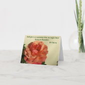 Rose im Dezember Notecard Karte (Vorderseite)