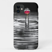Rose im Droplet Case-Mate iPhone Hülle (Rückseite)