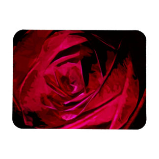 Rose im Dunkeln Abstrakter Impressionismus Magnet
