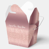 Rose im Feld Gastgeschenk Hochzeit Blush-Markierun Geschenkschachtel (Geöffnet)