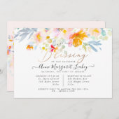 Rose im Frühjahrsgarten Wasserfarbe Segen Einladun Einladung (Vorne/Hinten)