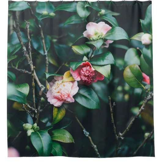 ROSE IM GARTEN DUSCHVORHANG (Vorderseite)