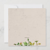 Rose im Garten Einladung (Rückseite)