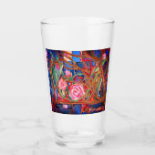 Rose im Garten Glas (Vorderseite)