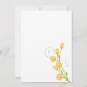 Rose im Gelben Garten - Einladung zur Hochzeit (Rückseite)