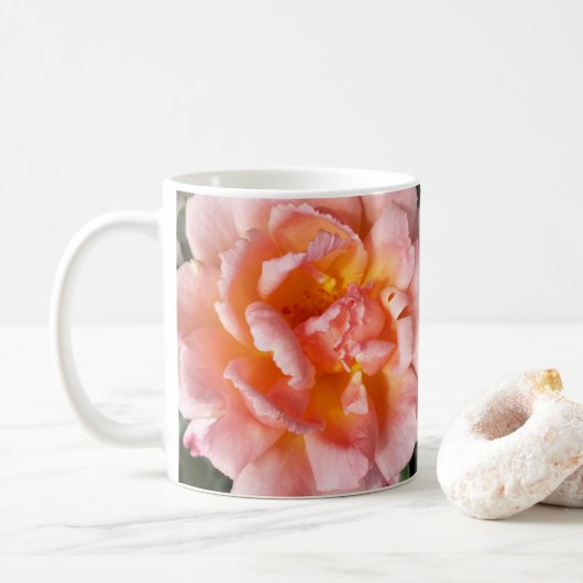 Rose im Herbst Kaffeetasse (Mit Donut)