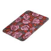 Rose im Herbst Kunst im Blumengarten Rustikale Blu Magnet (Linke Seite)