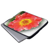Rose im Herbst Laptopschutzhülle (Vorne Knopf)
