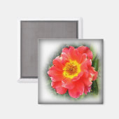 Rose im Herbst Magnet (Vorderseite/Rückseite)