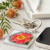 Rose im Herbst Schlüsselanhänger (Vorderseite rechts)