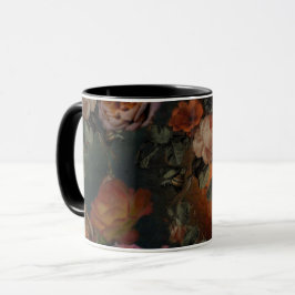 Rose im Herbst Vintage Farben Botanischer Garten Tasse