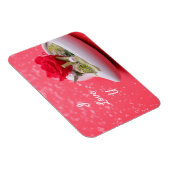 Rose im Herzen Magnet (Rechte Seite)