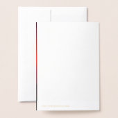 Rose im Herzrhythmus, Foto und Zitat hinzufügen Folienkarte (Rückseite mit Umschlag)