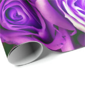 Rose im Hintergrund Valentinstag Symbol Geschenkpapier (Rolleneckpunkt)