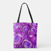 Rose im Hintergrund Valentinstag Symbol Tasche (Rückseite)